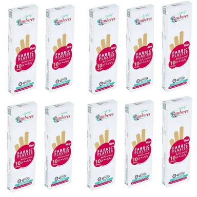 چسب زخم پارچه ای پنبه ریز (Panberes) مدل Fabric مجموعه 10 عددی