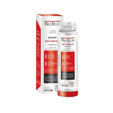 شامپو تقویت کننده و ضد ریزش مو بایو ریچ (Bio Rich) مدل Anti Hair Loss حجم 250 میلی لیتر
