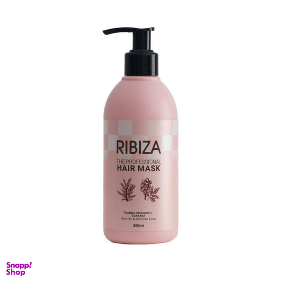 ماسک مو ری بی زا (Ribiza) مدل گورانا و روغن سبوس برنج حجم 300 میلی لیتر