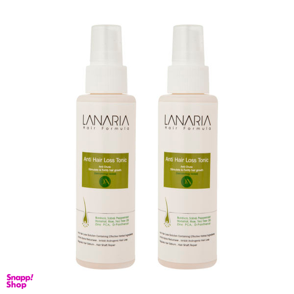 تونیک مو تقویت کننده لاناریا (Lanaria) مدل Tea Tree حجم 150 میلی لیتر مجموعه 2 عددی