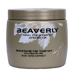 ماسک مو کراتینه بیورلی (Beaverly) مدل Argan Oil حجم 500 میلی لیتر