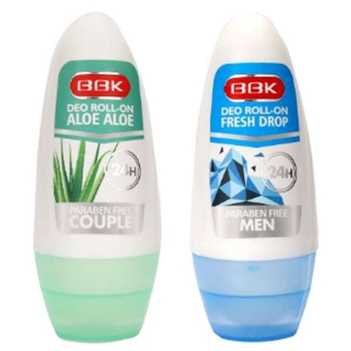 رول ضد تعریق مردانه ببک (BBK) مدل 01 حجم 50 میلی لیتر به همراه رول ضد تعریق ببک (BBK) مدل Aloe Vera حجم 50 میلی لیتر