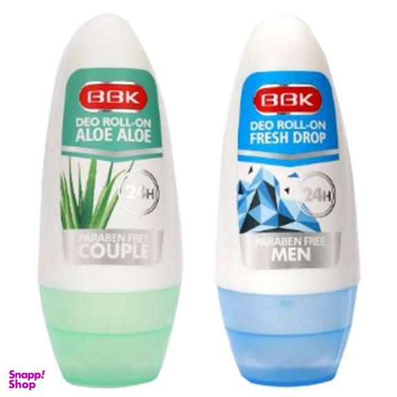 رول ضد تعریق مردانه ببک (BBK) مدل 01 حجم 50 میلی لیتر به همراه رول ضد تعریق ببک (BBK) مدل Aloe Vera حجم 50 میلی لیتر