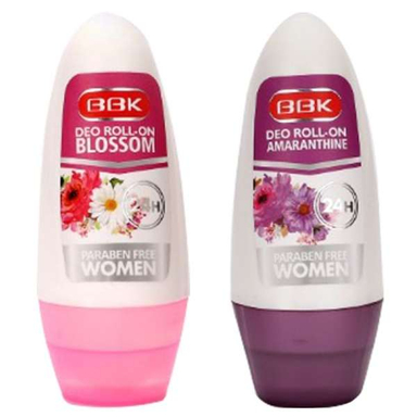 رول ضد تعریق زنانه ببک (BBK) مدل Flower حجم 50 میلی لیتر + رول ضد تعریق زنانه ببک (BBK) مدل Deo roll حجم 50 میلی لیتر