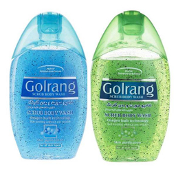 شامپو صورت و بدن گلرنگ (Golrang) مدل Scrub کد Bg حجم 280 میلی لیتر مجموعه 2 عددی