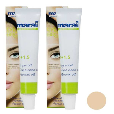 رنگ ابرو مارال (Maral) شماره 10 حجم 15 میلی‌لیتر رنگ بلوند پلاتینه مجموعه 2 عددی