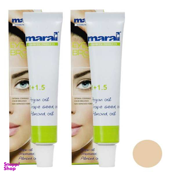 رنگ ابرو مارال (Maral) شماره 10 حجم 15 میلی‌لیتر رنگ بلوند پلاتینه مجموعه 2 عددی