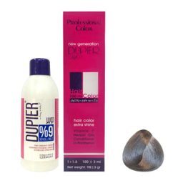 کیت رنگ مو دوپیر (Dupier) شماره 8.11 حجم 100 میلی‌لیتر رنگ بلوند دودی قوی روشن
