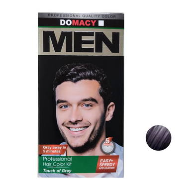 کیت رنگ مو دوماسی (Domacy) مدل B4 حجم 50 میلی‌لیتر رنگ خاکستری