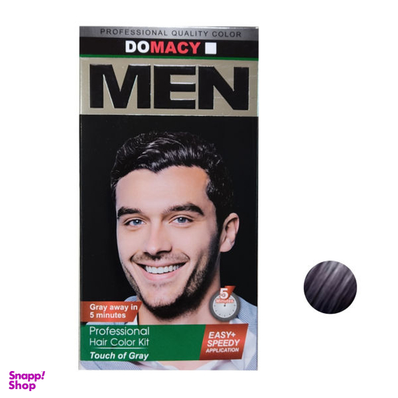 کیت رنگ مو دوماسی (Domacy) مدل B4 حجم 50 میلی‌لیتر رنگ خاکستری
