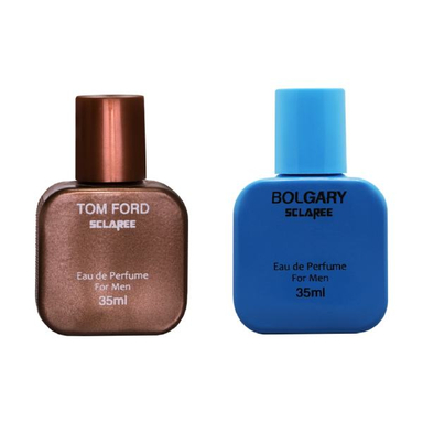 عطر جیبی مردانه اسکلاره مدل Tom Ford حجم 35 میلی لیتر + عطر جیبی مردانه اسکلاره مدل Bvlgari حجم 35 میلی لیتر