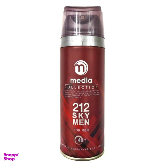 اسپری بدن مردانه مدیا مدل 212 sky men حجم 200 میلی لیتر