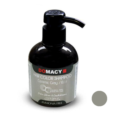 شامپو رنگساژ دوماسی (Domacy) شماره 8.11 حجم 300 میلی لیتر رنگ خاکستری سرامیکی