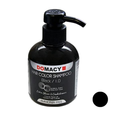شامپو رنگساژ دوماسی (Domacy) شماره 1.0 حجم 300 میلی‌ لیتر رنگ مشکی