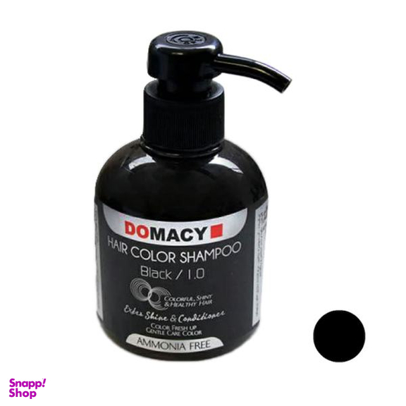 شامپو رنگساژ دوماسی (Domacy) شماره 1.0 حجم 300 میلی‌ لیتر رنگ مشکی