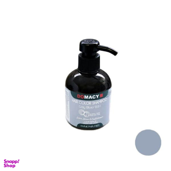 شامپو رنگساژ دوماسی شماره 8.91 حجم 300 میلی‌ لیتر رنگ آبی خاکستری