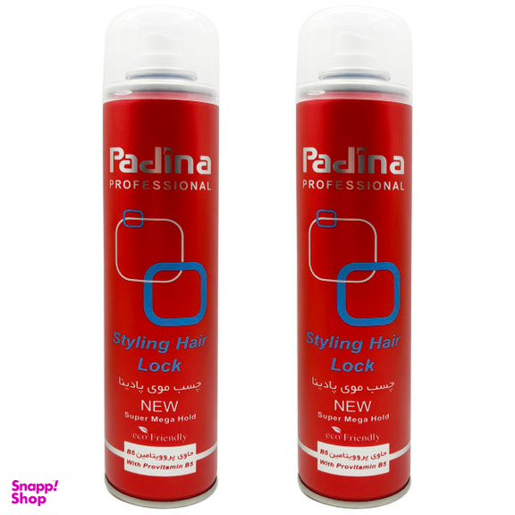چسب مو پادینا (Padina) مدل Super Mega Hold حجم 250 میلی‌ لیتر مجموعه 2 عددی