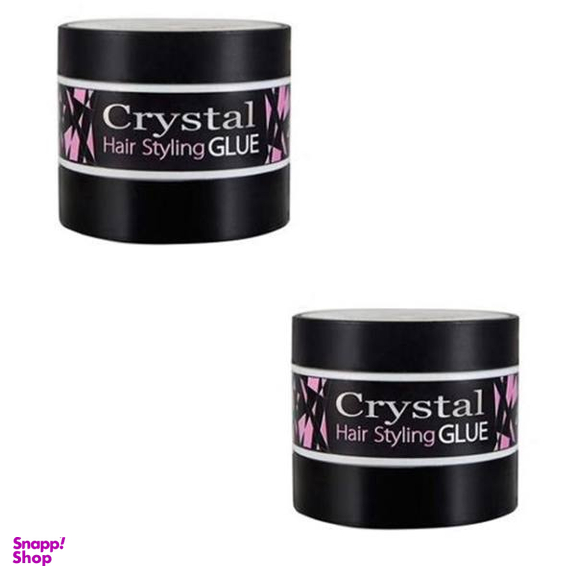 چسب مو کریستال (Crystal) مدل 001 حجم 200 میلی‌ لیتر مجموعه 2 عددی