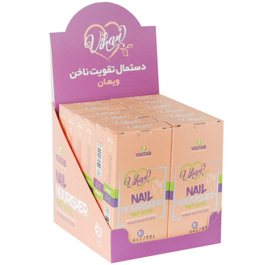 پد تقویت کننده ناخن ویهان (Vihan) مدل Nourisher مجموعه 12 عددی