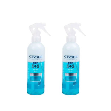 اسپری دو فاز مو کریستال (Crystal) مدل آرگان حجم 250 میلی لیتر مجموعه 2 عددی