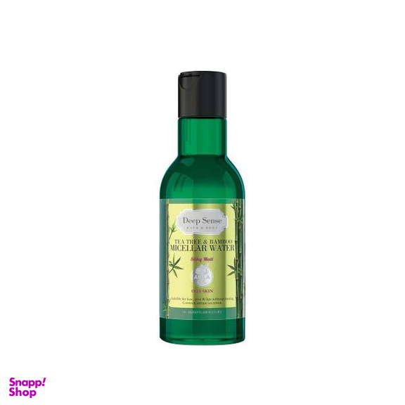 محلول پاک کننده آرایش صورت دیپ سنس (Deep Sense) مدل Tea Tree & Bamboo حجم 160 میلی لیتر