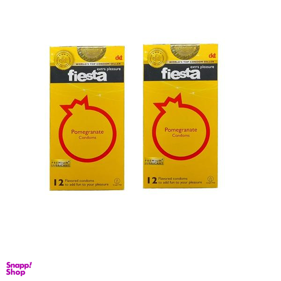 کاندوم فیستا (Fiesta) مدل Pomegranate مجموعه 2 عددی
