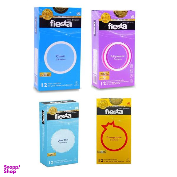 کاندوم نازک فیستا (Fiesta) مدل Ultra Thin مجموعه 4 عددی