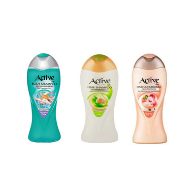 شامپو مو اکتیو (Active) مدل انجیر بسته 3 عددی حجم 400 حجم میلی لیتر