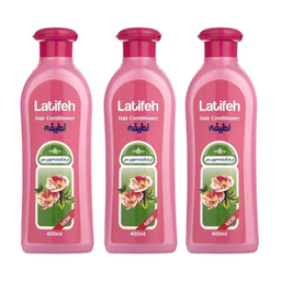 نرم کننده مو لطیفه (Latifeh) مدل Flower حجم 400 میلی لیتر بسته 3 عددی