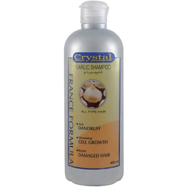 شامپو سیر با بو کریستال (Crystal) مدل Garlic حجم 400 میلی لیتر