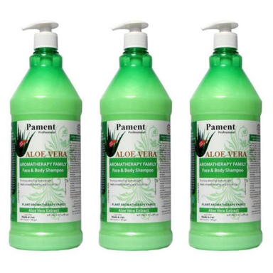 شامپو بدن پامنت (Pament) مدل آلویه ورا حجم 1380 میلی لیتر مجموعه 3 عددی