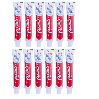 خمیر دندان نسیم (Nasim) مدل Contains Fluoride وزن 80 گرم بسته 12 عددی