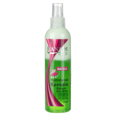 ماسک مو دو فاز هانادی (Hanadi) مدل Hydrolyzed Keratin حجم 250 میلی لیتر