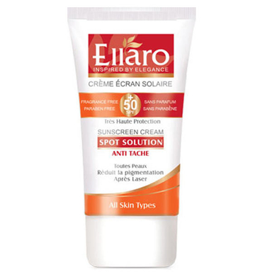 کرم ضد آفتاب و ضد لک الارو (Ellaro) مدل Spot Solution حجم 40 میلی لیتر