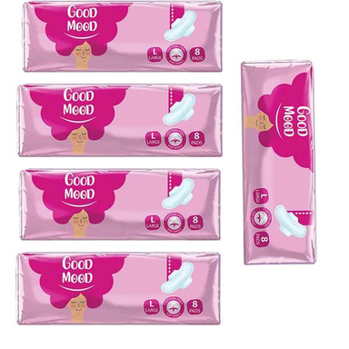 نوار بهداشتی گود مود (Good Mood) مدل Cotton مجموعه 5 عددی