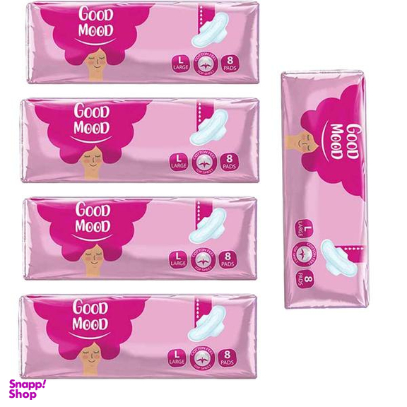 نوار بهداشتی گود مود (Good Mood) مدل Cotton مجموعه 5 عددی