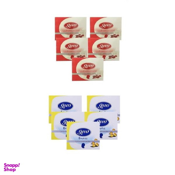 صابون شستشو سیو مدل vitamin E + Rose وزن 125 گرم بسته 10 عددی