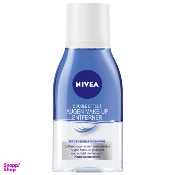محلول پاک کننده آرایش چشم نیوآ (Nivea) مدل Double Effect حجم 125 میلی لیتر