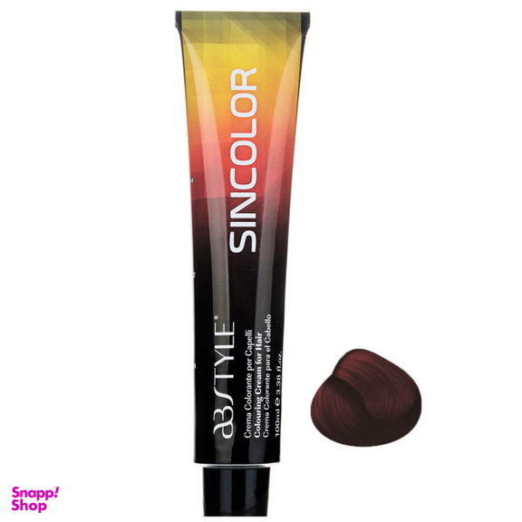 رنگ مو ای بی استایل (AB Style) سری سین کالر شماره 55.66 رنگ قهوه ای ارتعاشی قرمز روشن