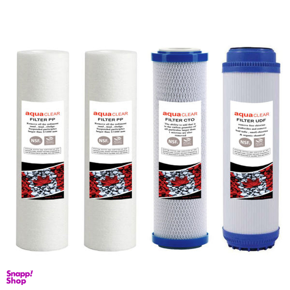 فیلتر تصفیه آب خانگی آکوآ کلیر (Aquaclear) مدل E*TRA PP1 مجموعه 4 عددی