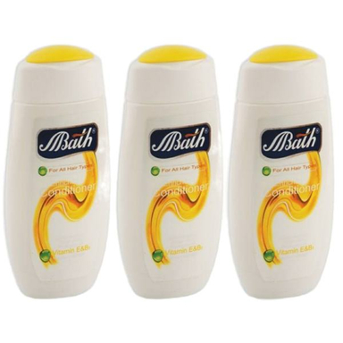 نرم کننده مو بس (Bath) مدل هیون حجم 250 میلی لیتر بسته 3 عددی