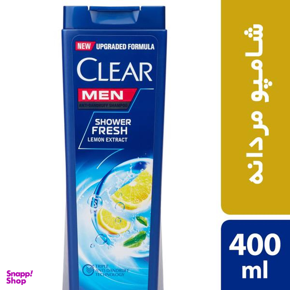 شامپو ضد شوره آقایان کلییر (Clear) مدل Shower Fresh حجم 400 میلی لیتر