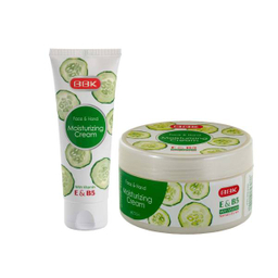 کرم مرطوب کننده ببک مدل خیار حجم 250 میلی لیتر + کرم نرم کننده دست و صورت مدل خیار حجم 75 میلی لیتر