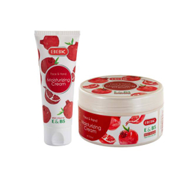 کرم مرطوب کننده ببک مدل انار حجم 250 میلی لیتر + کرم نرم کننده دست و صورت مدل انار حجم 75 میلی لیتر