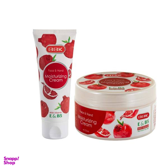 کرم مرطوب کننده ببک مدل انار حجم 250 میلی لیتر + کرم نرم کننده دست و صورت مدل انار حجم 75 میلی لیتر
