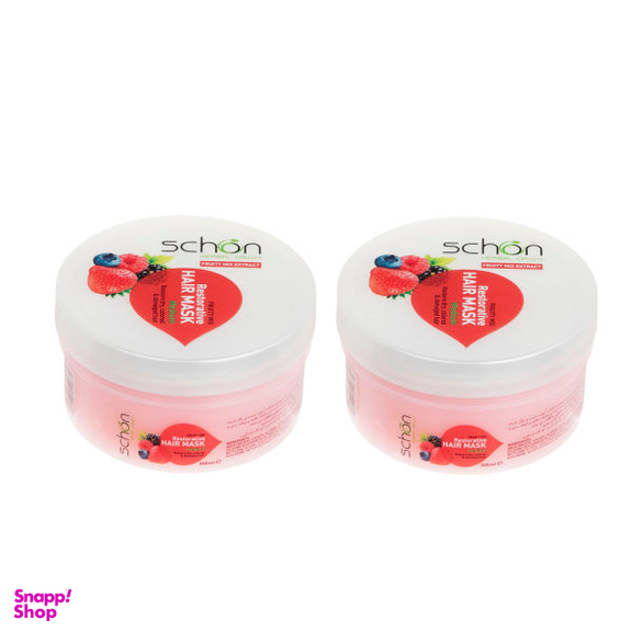 ماسک مو شون (Schon) مدل Fruity حجم 300 میلی لیتر مجموعه 2 عددی