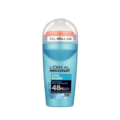 رول ضد تعریق مردانه لورآل (L'oreal) مدل COOL POWER ICE EFECT حجم 50 میلی لیتر