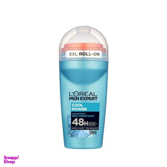 رول ضد تعریق مردانه لورآل (L'oreal) مدل COOL POWER ICE EFECT حجم 50 میلی لیتر