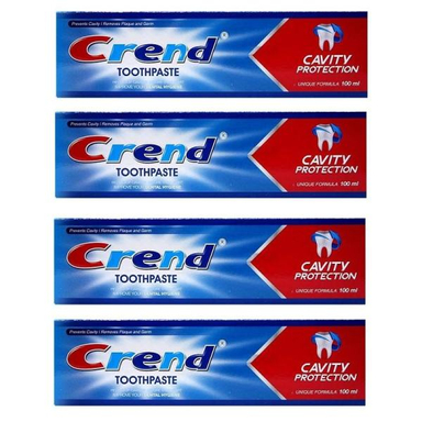 خمیر دندان کرند (Crend) مدل Cavity Protection حجم 100 میلی لیتر بسته 4 عددی