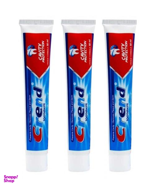 خمیر دندان کرند (Crend) مدل Cavity حجم 50 میلی لیتر بسته 3 عددی